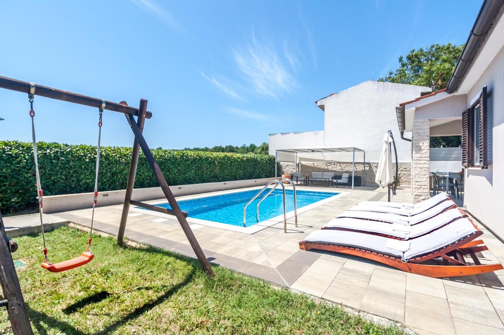 Villa Gortan - Pool House For 7 Guests Near Pula Istria - Ferienhaus Istrien Marčana Extérieur photo