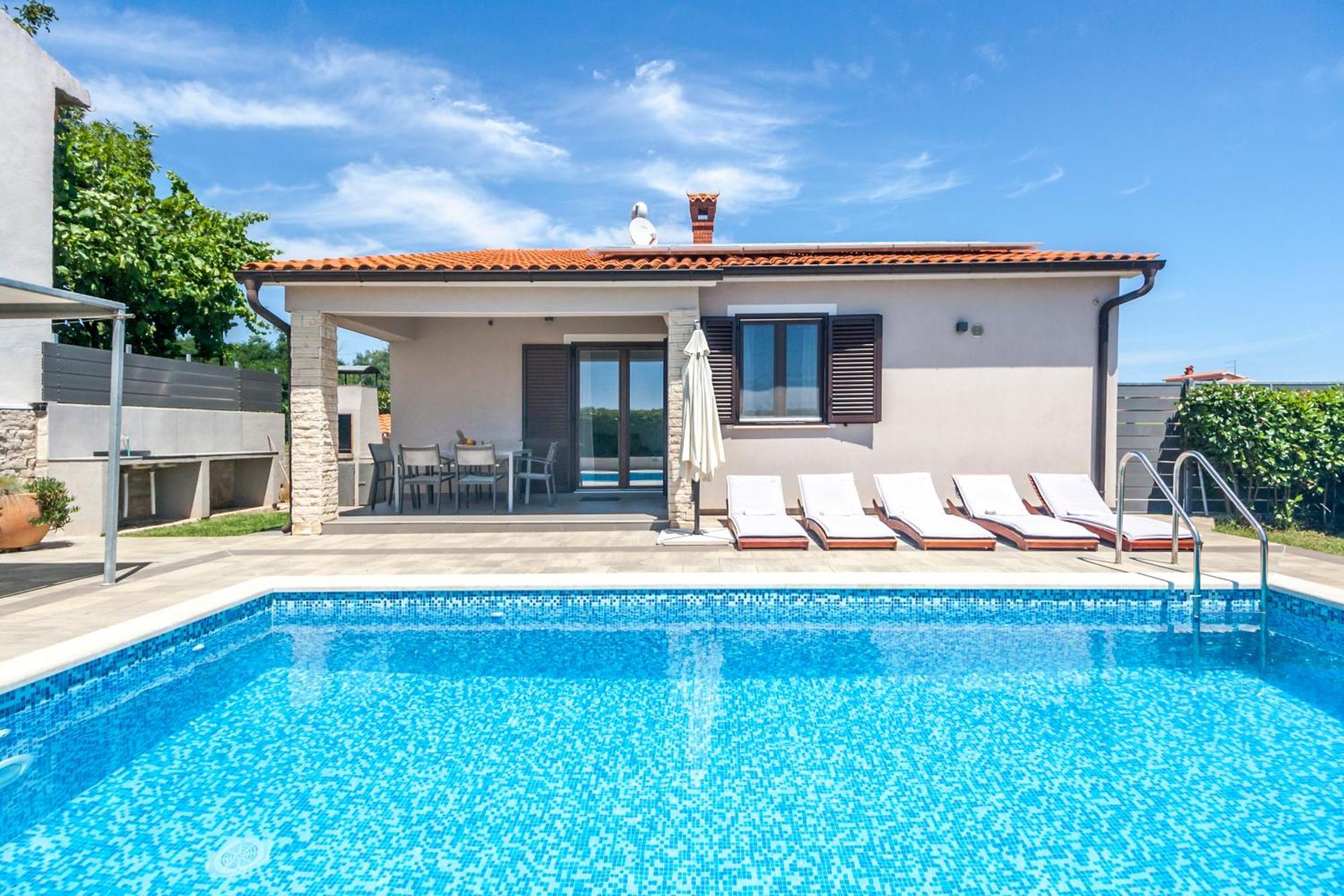 Villa Gortan - Pool House For 7 Guests Near Pula Istria - Ferienhaus Istrien Marčana Extérieur photo